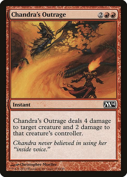 Chandra's Outrage from Magic 2014 (Common)