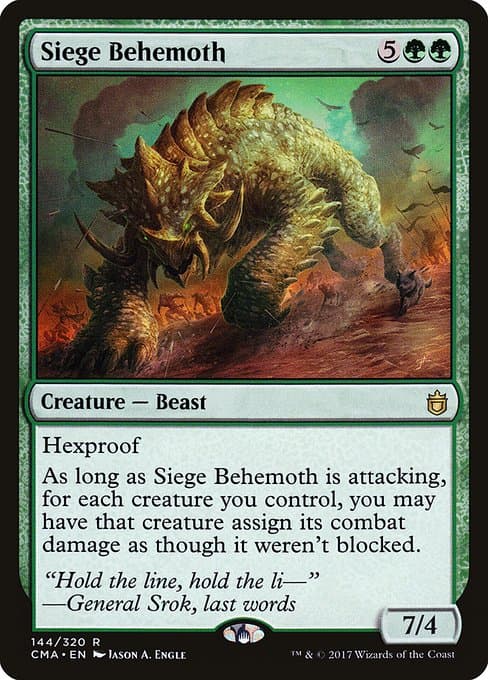 Siege Behemoth from Commander Anthology (Rare)