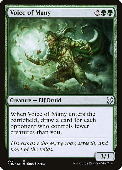Voice of Many from Kaldheim Commander (Uncommon)
