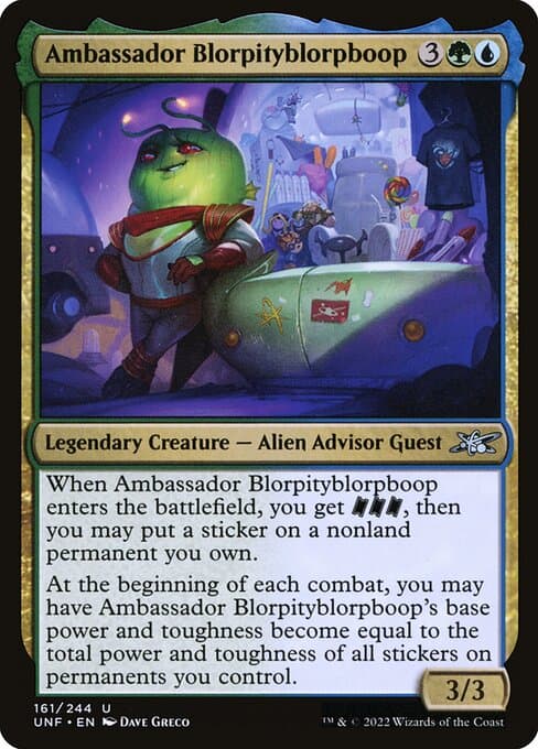 Ambassador Blorpityblorpboop from Unfinity (Uncommon)