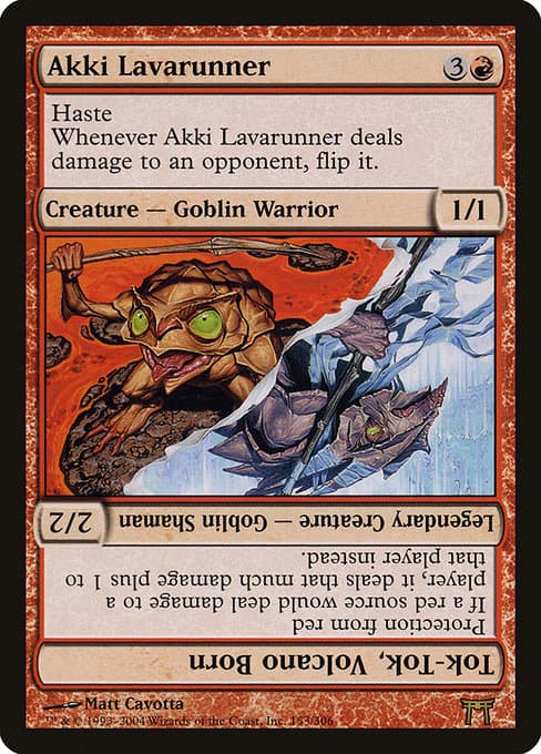 Akki Lavarunner // Tok-Tok, Volcano Born (Rare)