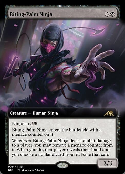 Biting-Palm Ninja from Magic Online Promos (Rare)