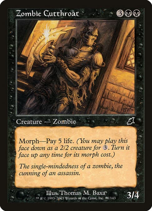 Zombie Cutthroat from Scourge (Common)