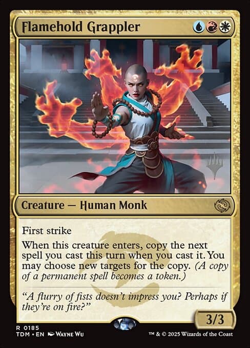 Flamehold Grappler from Tarkir: Dragonstorm Promos (Rare)