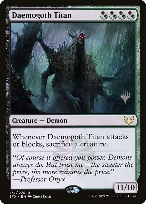 Daemogoth Titan from Strixhaven: School of Mages Promos (Rare)