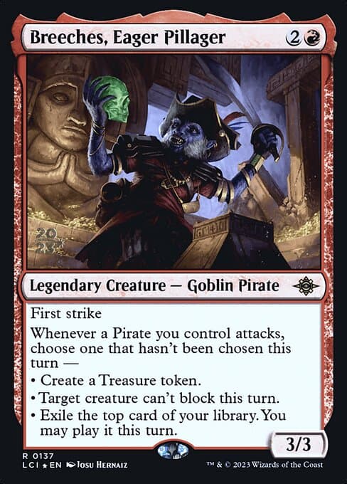 Breeches, Eager Pillager from The Lost Caverns of Ixalan Promos (Rare)