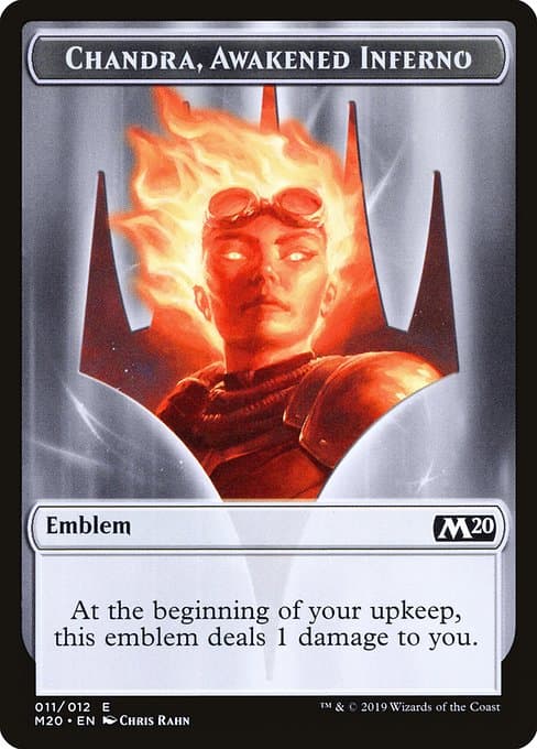Chandra, Awakened Inferno Emblem from Core Set 2020 Tokens (Common)