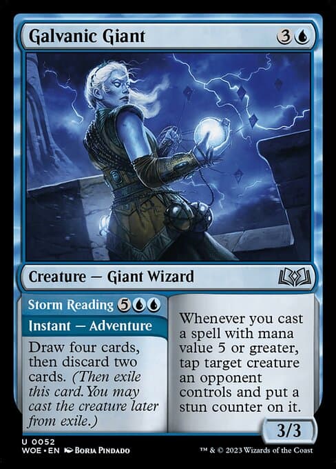 Galvanic Giant // Storm Reading (Uncommon)