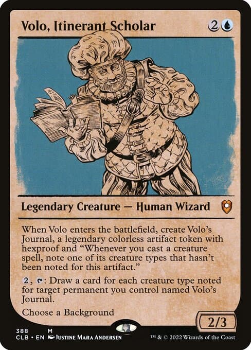 Volo, Itinerant Scholar from Commander Legends: Battle for Baldur's Gate (Mythic)