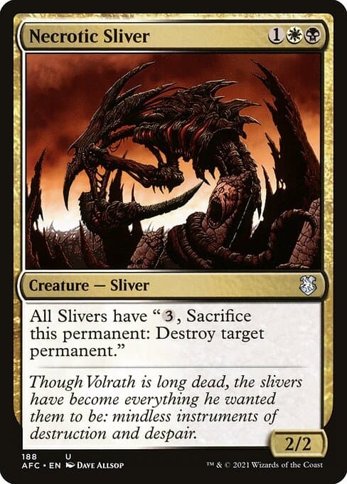Necrotic Sliver from Forgotten Realms Commander (Uncommon)