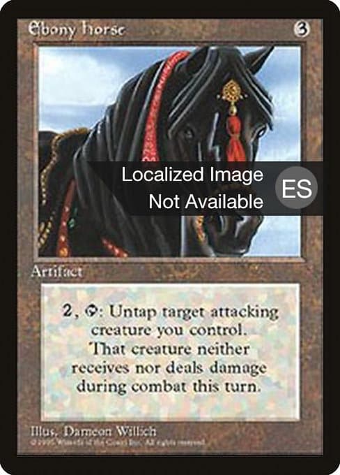 Ebony Horse from Fourth Edition Foreign Black Border (Rare)
