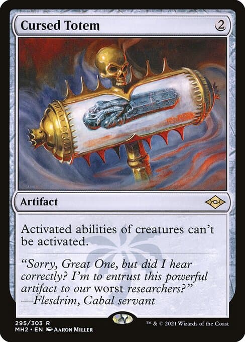 Cursed Totem from Modern Horizons 2 (Rare)