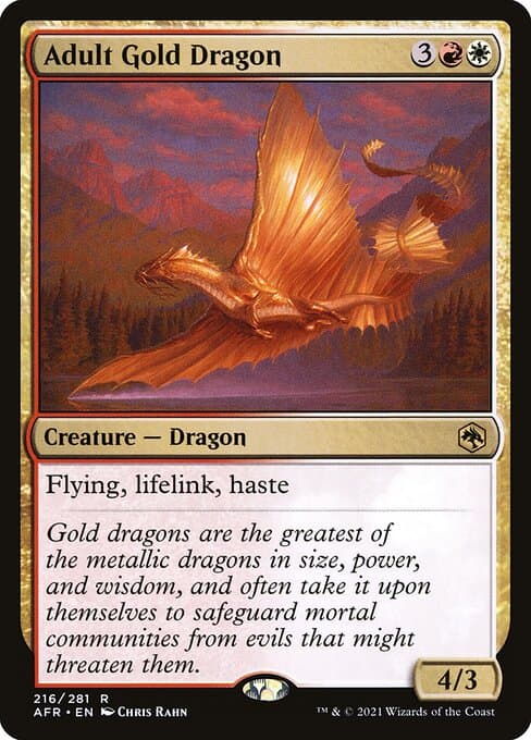 Adult Gold Dragon (Rare)