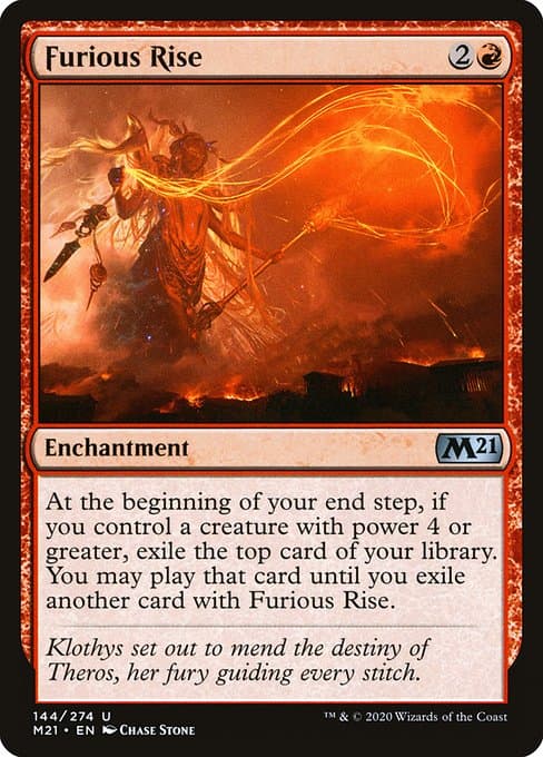 Furious Rise from Core Set 2021 (Uncommon)