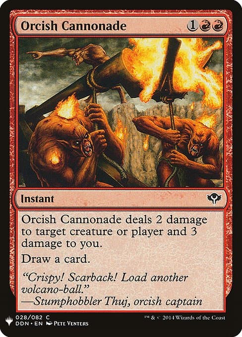 Orcish Cannonade from The List (Common)