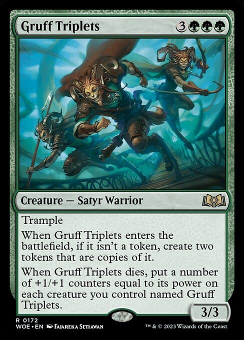Gruff Triplets from Wilds of Eldraine (Rare)