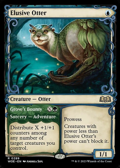 Elusive Otter // Grove's Bounty from Wilds of Eldraine (Rare)