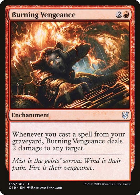 Burning Vengeance from Commander 2019 (Uncommon)