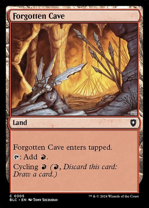 Forgotten Cave from Bloomburrow Commander (Common)