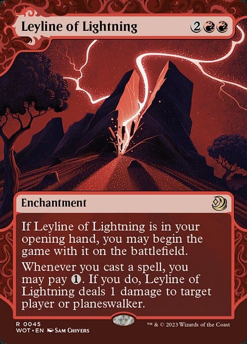 Leyline of Lightning from Wilds of Eldraine: Enchanting Tales (Rare)