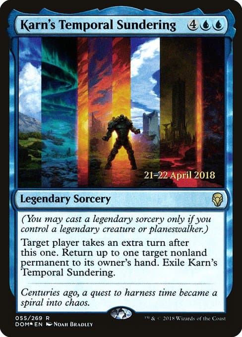 Karn's Temporal Sundering from Dominaria Promos (Rare)