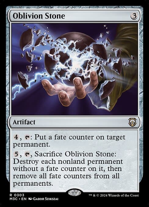 Oblivion Stone from Modern Horizons 3 Commander (Rare)