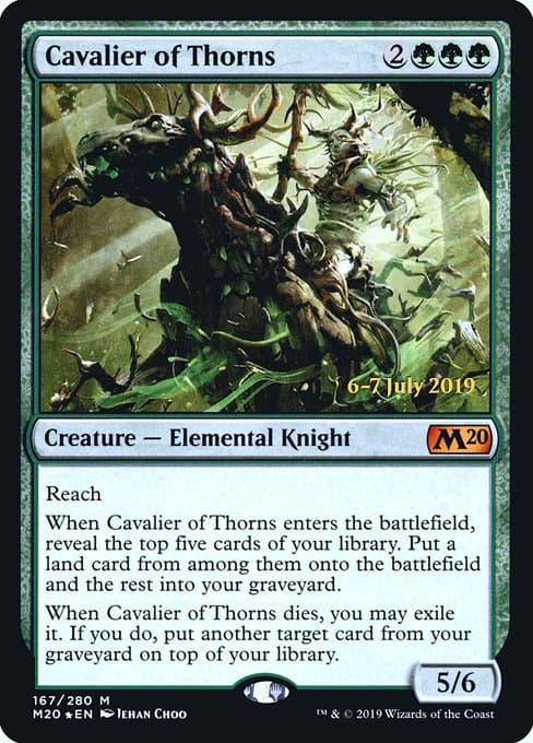 Cavalier of Thorns from Core Set 2020 Promos (Mythic)