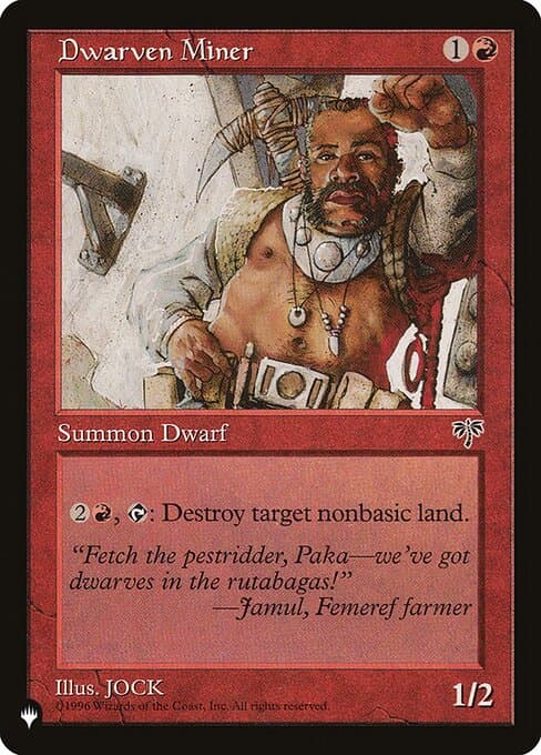 Dwarven Miner from The List (Uncommon)