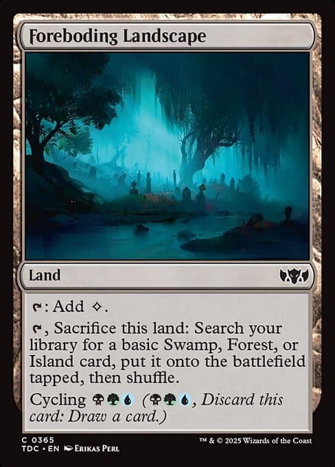 Foreboding Landscape from Tarkir: Dragonstorm Commander (Common)