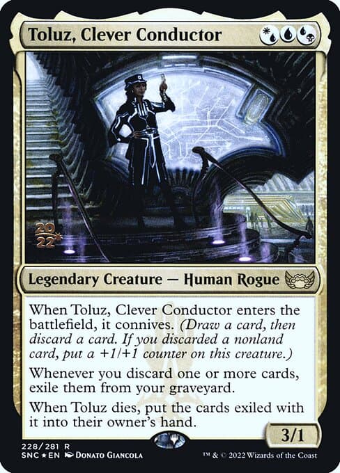 Toluz, Clever Conductor from Streets of New Capenna Promos (Rare)