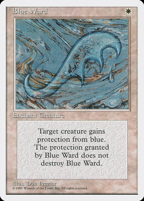 Blue Ward from Fourth Edition (Uncommon)