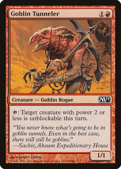 Goblin Tunneler from Magic 2011 (Common)