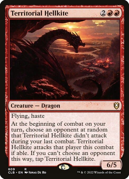 Territorial Hellkite from Commander Legends: Battle for Baldur's Gate (Rare)
