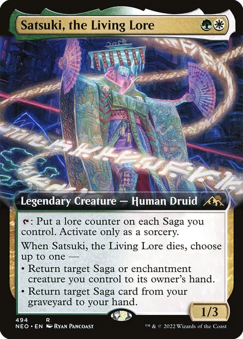 Satsuki, the Living Lore from Kamigawa: Neon Dynasty (Rare)