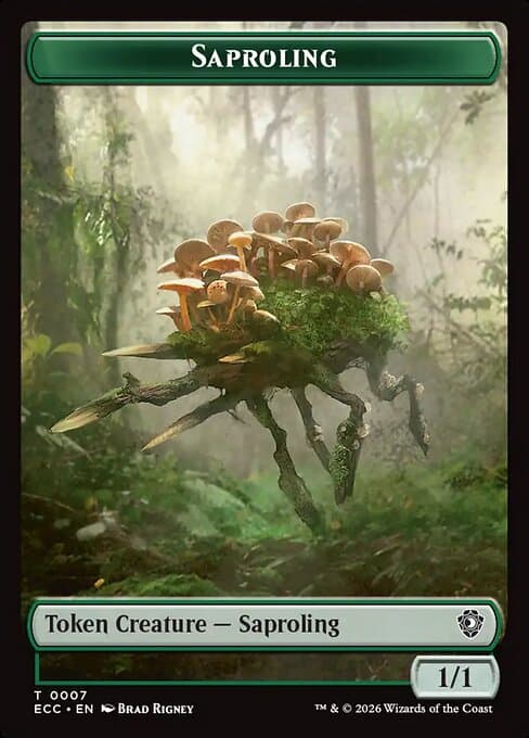 Saproling from Lorwyn Eclipsed Commander Tokens (Common)