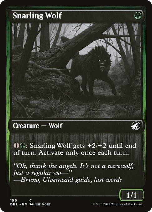 Snarling Wolf from Innistrad: Double Feature (Common)