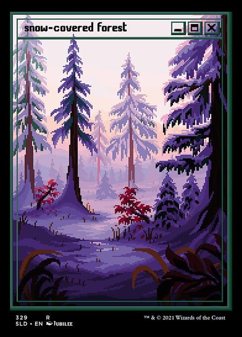 Snow-Covered Forest from Secret Lair Drop (Rare)