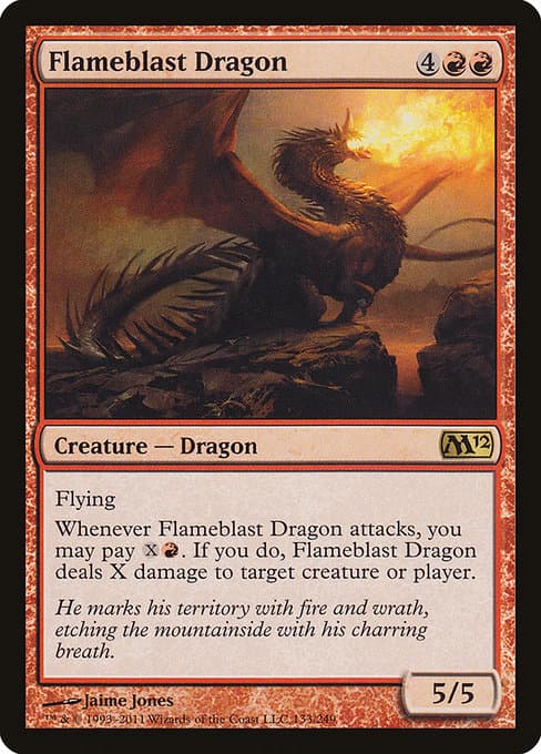 Flameblast Dragon from Magic 2012 (Rare)