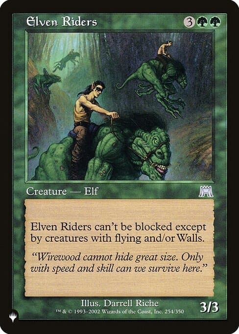 Elven Riders from The List (Uncommon)