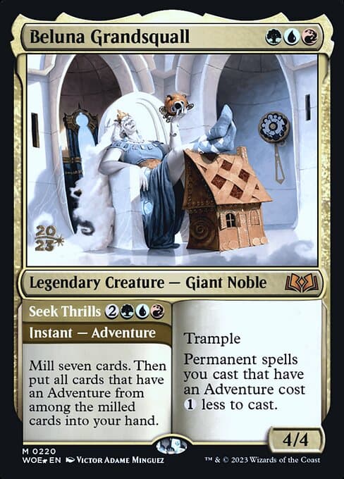 Beluna Grandsquall // Seek Thrills from Wilds of Eldraine Promos (Mythic)