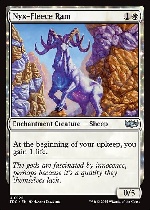 Nyx-Fleece Ram from Tarkir: Dragonstorm Commander (Uncommon)
