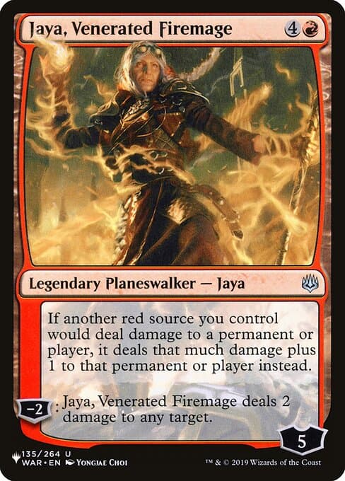 Jaya, Venerated Firemage from The List (Uncommon)