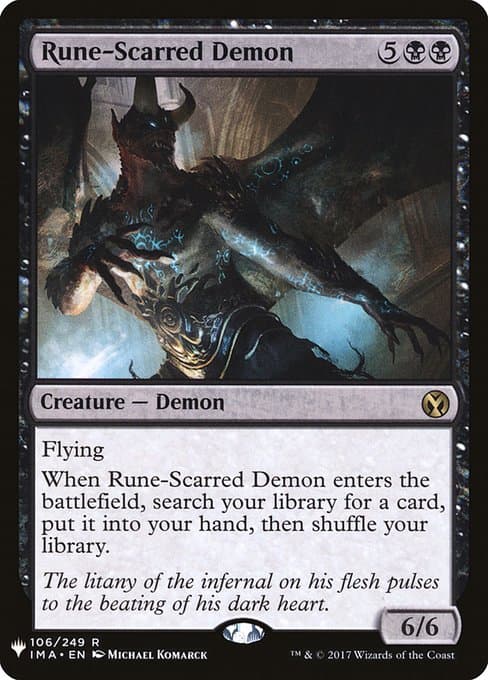 Rune-Scarred Demon from The List (Rare)