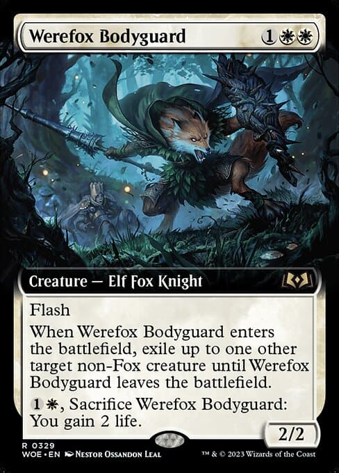 Werefox Bodyguard from Wilds of Eldraine (Rare)