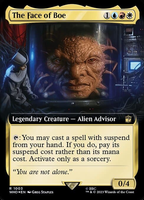 The Face of Boe from Doctor Who (Rare)