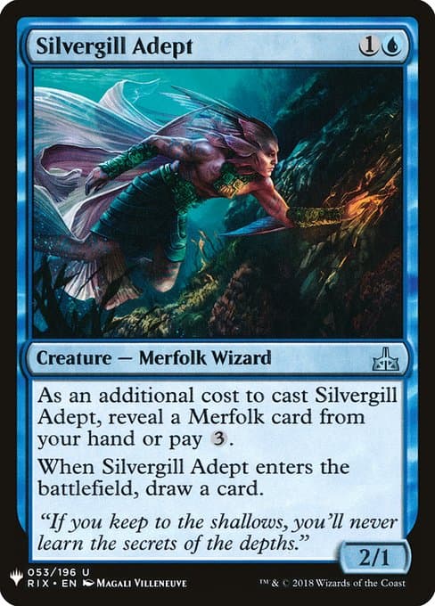 Silvergill Adept from The List (Uncommon)
