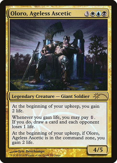 Oloro, Ageless Ascetic from Judge Gift Cards 2014 (Rare)