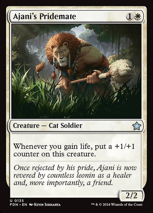 Ajani's Pridemate from Foundations (Uncommon)