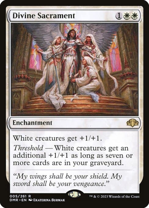 Divine Sacrament from Dominaria Remastered (Rare)