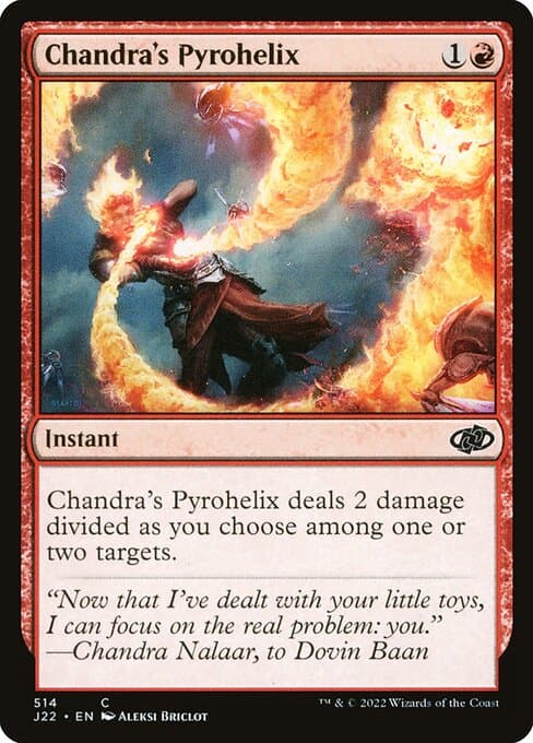 Chandra's Pyrohelix from Jumpstart 2022 (Common)